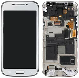 Дисплей Samsung Galaxy S4 mini I9190, I9192, I9195 з тачскріном і рамкою, (TFT), White
