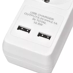 Мережевий фільтр (подовжувач) Emos 2xUSB 5 роз. 3м білий (P1523RU) - мініатюра 3