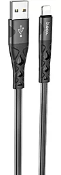 Кабель Hoco U105 Treasure Jelly USB-A - Lightning 12w 2.4a 1.2м cable Black