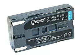 Аккумулятор для видеокамеры Samsung SB-L160 (2000 mAh) DV00DV1277 ExtraDigital