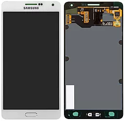 Дисплей Samsung Galaxy A7 A700 2015 з тачскріном, (TFT), White