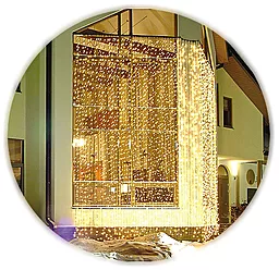 Гірлянда DeLux Внешняя Curtain 1520LED 2x7m (90009033) желтый
