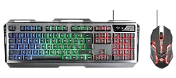 Комплект (клавіатура+мишка) Trust GXT 845 Tural Gaming Combo (22457) Black - мініатюра 3