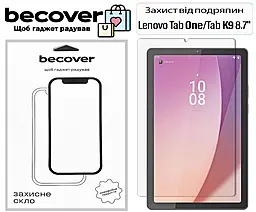 Захисне скло BeCover для Lenovo Tab One, Tab K9 8.7" 2025 (TB305XU/FU) (713700) - фото Захисне скло BeCover для Lenovo Tab One, Tab K9 8.7" 2025 (TB305XU/FU) (713700)