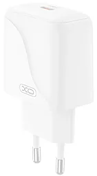 Мережевий зарядний пристрій XO L141 20w PD USB-C fast charger white - фото Мережевий зарядний пристрій XO L141 20w PD USB-C fast charger white