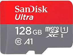 Карта пам'яті SanDisk 128 GB microSDXC UHS-I Ultra A1 + SD adapter (SDSQUAB-128G-GN6MN)