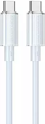 Кабель Borofone BX112 Lemon USB Type-C - Type-C 60w 3a 1м PD cable Blue - фото Кабель Borofone BX112 Lemon USB Type-C - Type-C 60w 3a 1м PD cable Blue