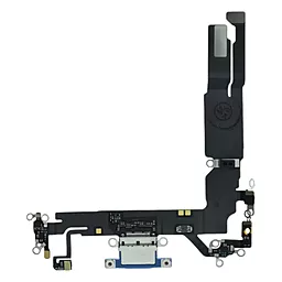 Нижній шлейф Apple iPhone 16 з роз'ємом зарядки, з мікрофоном Original - знятий з телефона Ultramarine
