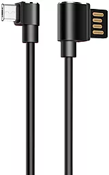 Кабель Hoco U37 Long Roam USB-A - micro USB 12w 2.4a 1.2м cable Black - фото Кабель Hoco U37 Long Roam USB-A - micro USB 12w 2.4a 1.2м cable Black
