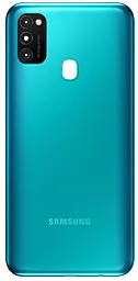 Задняя крышка корпуса Samsung Galaxy M21 2019 M215 со стеклом камеры Original Green - фото Задняя крышка корпуса Samsung Galaxy M21 2019 M215 со стеклом камеры Original Green
