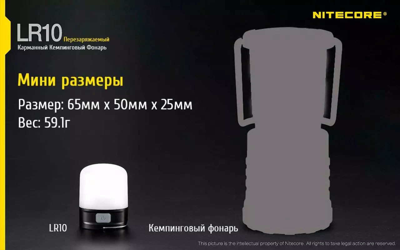Ліхтарик Nitecore LR10 (6-1283-black) Чорний - фото 8