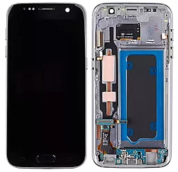 Дисплей Samsung Galaxy S7 G930 з тачскріном і рамкою, original PRC, Black