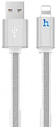 USB Кабель Hoco UPL12 Metal Jelly Knitted Lightning Cable 0.3M Silver