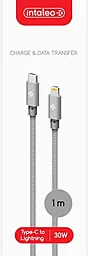 Кабель USB PD Intaleo CBGNYTL1 30W 3A USB Type-C - Lightning Cable Grey (1283126559587) - миниатюра 3
