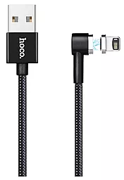 Кабель Hoco U20 L Shape Magnetic Adsorption USB-A - Lightning 12w 2.4a 1м cable Black - фото Кабель Hoco U20 L Shape Magnetic Adsorption USB-A - Lightning 12w 2.4a 1м cable Black