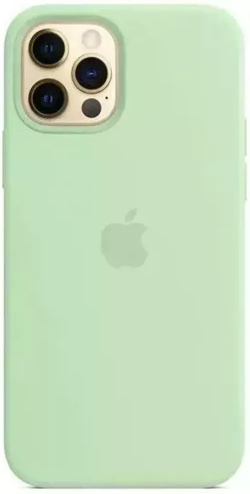 Чехол Silicone Case Full для Apple iPhone 12 Pro Max Phistashio - фото 1