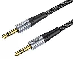 Аудио кабель Hoco UPA26 AUX mini Jack 3.5 мм М/М cable 1 м black - фото Аудио кабель Hoco UPA26 AUX mini Jack 3.5 мм М/М cable 1 м black