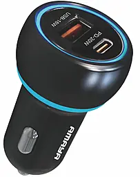 Автомобильное зарядное устройство Amaya ACC-01 38w PD/QC3.0 USB-C/USB-A ports car charger Black - фото Автомобильное зарядное устройство Amaya ACC-01 38w PD/QC3.0 USB-C/USB-A ports car charger Black