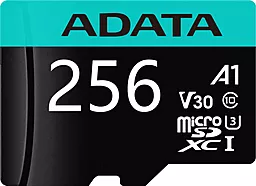 Карта памяти ADATA Premier Pro microSDXC UHS-I U3 Class 10(V30S) 256 GB (AUSDX256GUI3V30SA2-RA1)