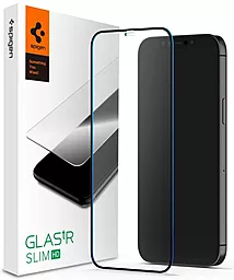 Защитное стекло Spigen Pro Apple iPhone 12 Pro Max Black (AGL01468)