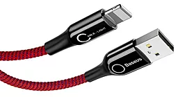 Кабель Baseus Intelligent Power-Off USB-A - Lightning 12w 2.4a 1м cable Red (CALCD-09) - миниатюра 3 Кабель Baseus Intelligent Power-Off USB-A - Lightning 12w 2.4a 1м cable Red (CALCD-09) - миниатюра 3