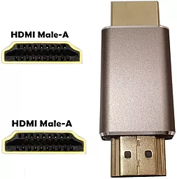 Видео переходник (адаптер) ExtraDigital HDMI M/M 8K UHD 60Hz Grey (KBH1887) - миниатюра 5