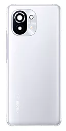 Задняя крышка корпуса Xiaomi Mi 11 со стеклом камеры Original Cloud White