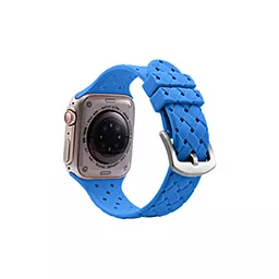 Сменный ремешок для умных часов Apple Watch Grid Weave 42/44/45/49mm Light Blue