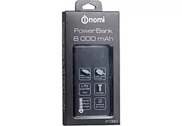 Повербанк Nomi P080 8000 mAh Black - миниатюра 6