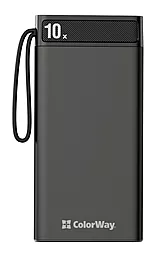 Повербанк ColorWay Metal Case PD 10000mAh Black (CW-PB100LPI2BK-PDD) - фото Повербанк ColorWay Metal Case PD 10000mAh Black (CW-PB100LPI2BK-PDD)