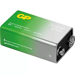 Батарейки GP 6LF22 (крона) Super Alkaline SHRINK 1шт (1604A) 9 V - фото Батарейки GP 6LF22 (крона) Super Alkaline SHRINK 1шт (1604A) 9 V