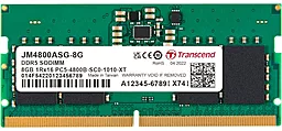 Оперативная память для ноутбука Transcend 8 GB SO-DIMM DDR5 4800 MHz JetRam (JM4800ASG-8G)