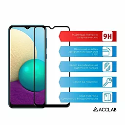 Захисне скло ACCLAB Full Glue Samsung A022 Galaxy A02 Black (1283126509605) - мініатюра 3