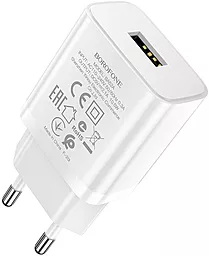 Сетевое зарядное устройство Borofone BA52A Gamble 2.1a home charger + Lightning cable white - миниатюра 4