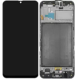Дисплей Samsung Galaxy M30 M305 з тачскріном і рамкою, (OLED), Black