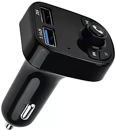 Автомобильное зарядное устройство с FM-модулятором EasyLife X16 15.5w 2xUSB-A ports car charger black