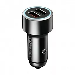 Автомобильное зарядное устройство с быстрой зарядкой 70mai Dual USB Car QC3.0 Charger (Midriver CC02) Black - миниатюра 2
