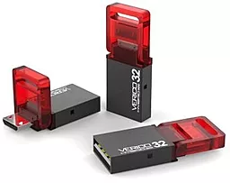 Флешка Verico USB 32Gb Hybrid Mini (1UDOV-RIPK33-NN) Pink - фото Флешка Verico USB 32Gb Hybrid Mini (1UDOV-RIPK33-NN) Pink