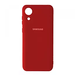 Чохол Epik Silicone Case Full для Samsung Galaxy A03 Core (A032)  Red
