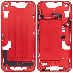 Рамка корпуса Apple iPhone 14 EU version Red - фото Рамка корпуса Apple iPhone 14 EU version Red