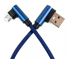 Кабель Dengos USB-A - micro USB 10w 0.25м cable Blue (NTK-M-UG-SHRT-SET-Blue)