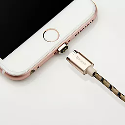 USB Кабель Baseus Magnetic Data Cable Lightning Rose Gold (CAMCLH-ALF0R) - мініатюра 4
