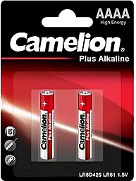 Батарейки Camelion AAAA / LR61 Alkaline 2шт. 1.5 V - фото Батарейки Camelion AAAA / LR61 Alkaline 2шт. 1.5 V