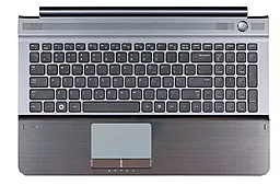 Клавіатура для ноутбуку Samsung RC510 RC520 з топ панеллю чорна/сіра