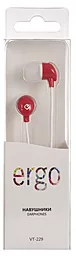 Наушники Ergo VT-229 Red - миниатюра 3 Наушники Ergo VT-229 Red - миниатюра 3