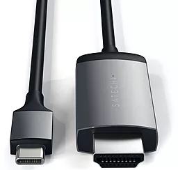 Відеокабель Satechi Type-C to 4K HDMI Cable Space Gray (ST-CHDMIM) - мініатюра 2