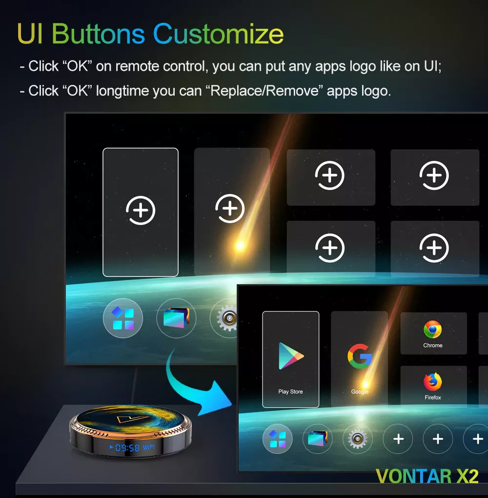 Смарт приставка Vontar X2 4/32Gb - фото 4