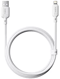Кабель Baseus Silky Series USB-A - Lightning 12w 2.4a 1м cable White (P10377702213-00) - фото Кабель Baseus Silky Series USB-A - Lightning 12w 2.4a 1м cable White (P10377702213-00)