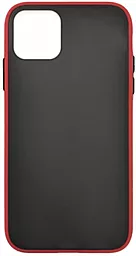 Чохол 1TOUCH Gingle Matte для Apple iPhone 12, iPhone 12 Pro Red/Black