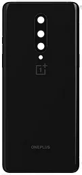 Задняя крышка корпуса OnePlus 8 со стеклом камеры Onyx Black
